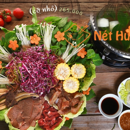 Lẩu bò lá giang cỡ nhỏ 